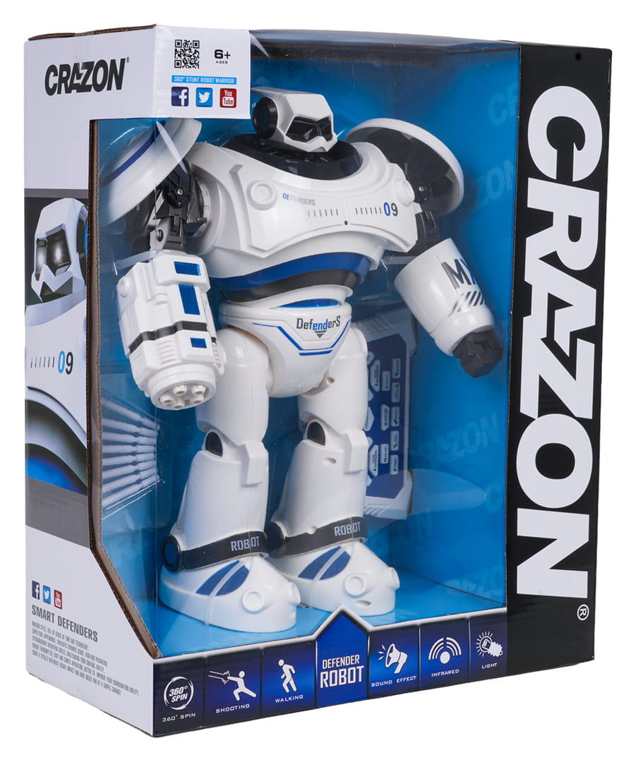 Wielofunkcyjny robot Ramiz MX09 niebieski - widok całej sylwetki zabawki