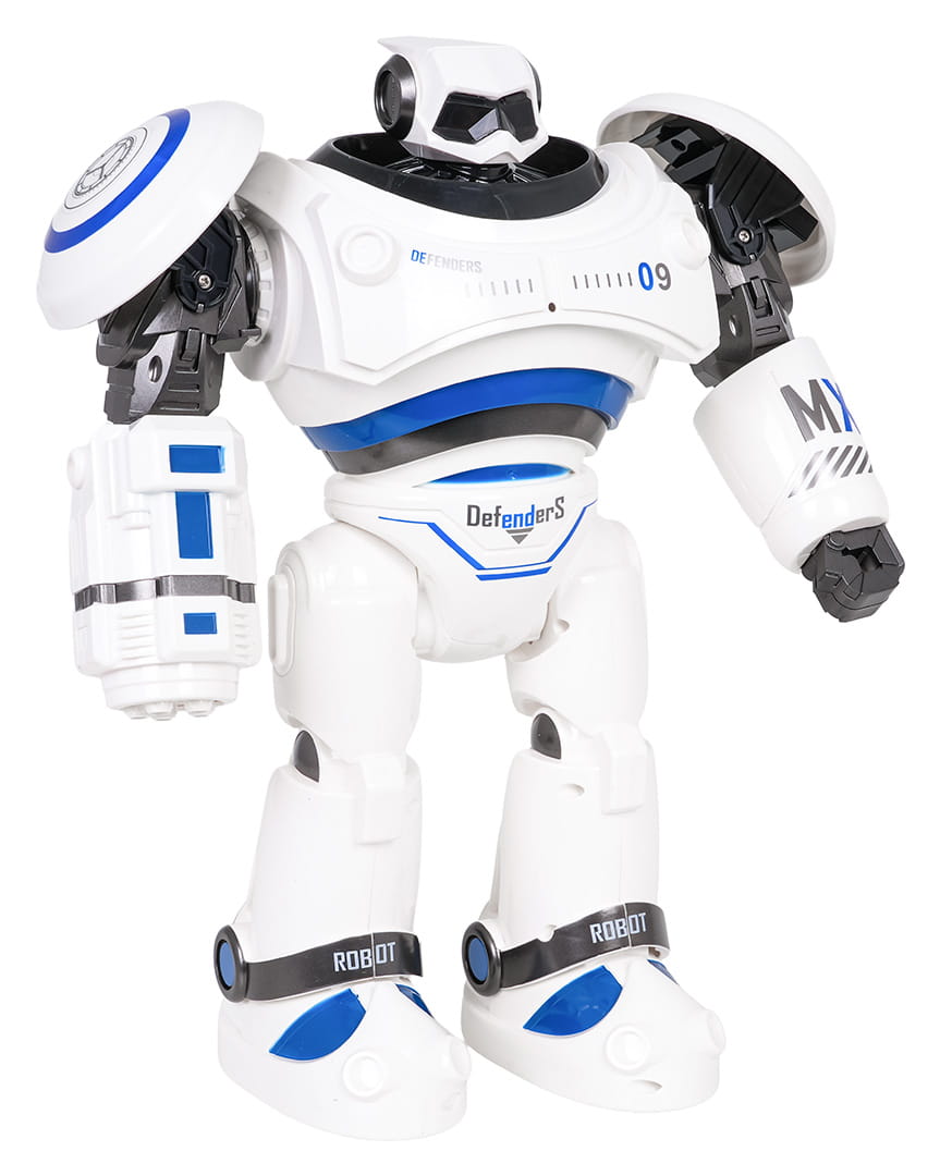 Zbliżenie na panel interaktywny robota Ramiz MX09 z diodami